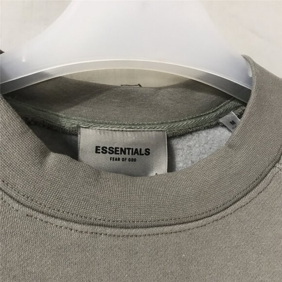Fear of God Grey Print Crew Neck Sweatshirt - Picture 8 of 8